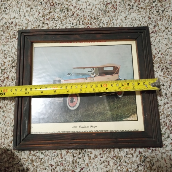 Framed Vintage 1929 Graham-Paige Car - Picture 6 of 7
